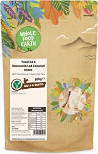 Wholefood Earth Toasted & Unsweetened Coconut Slices 500g RRP £7.25 CLEARANCE XL £4.99